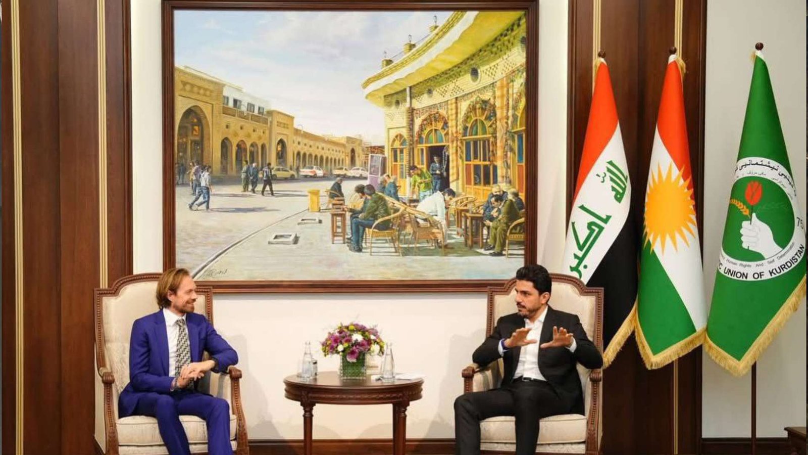 دەرباز کۆسرەت ڕەسوڵ و کۆنسوڵی گشتیی بەریتانیا کۆبوونەوە
