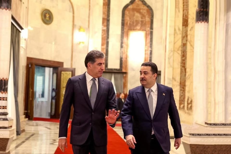 نێچیرڤان بارزانی و محەمەد شیاع سودانی پەیوەندییەکی تەلەفۆنیان ئەنجامدا